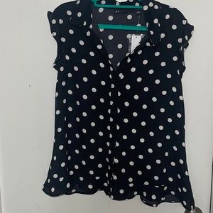 NYC Brand new with tags size L button up top with ruffle sleeves